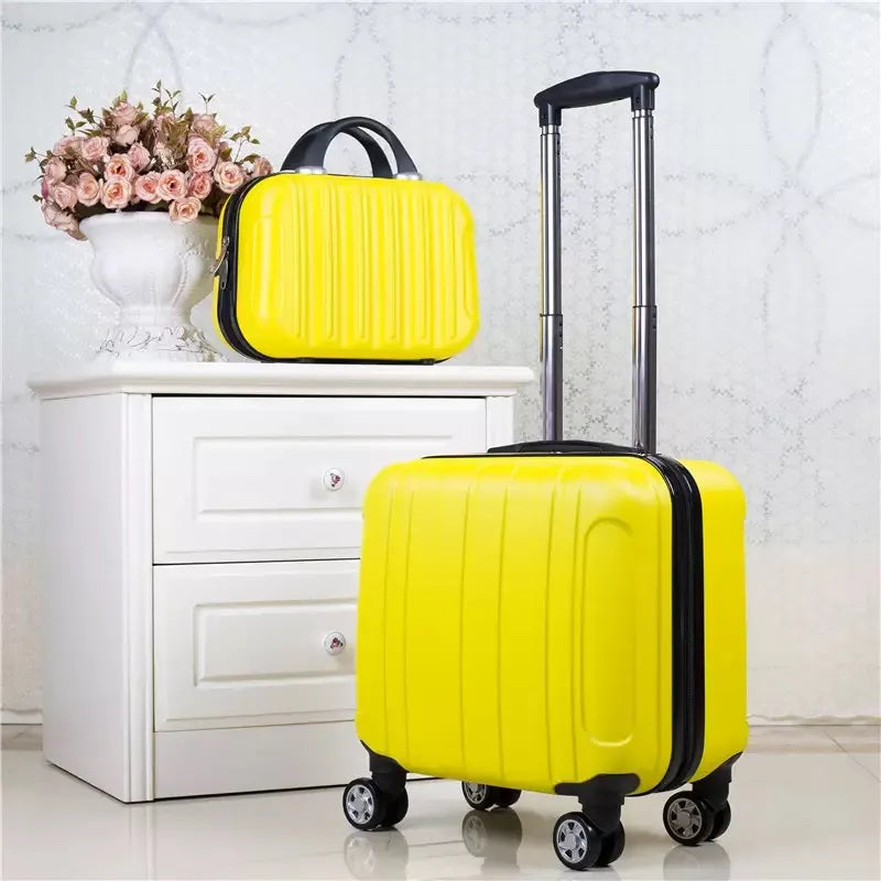 18 inch ABS Carry on luggage With Wheels.