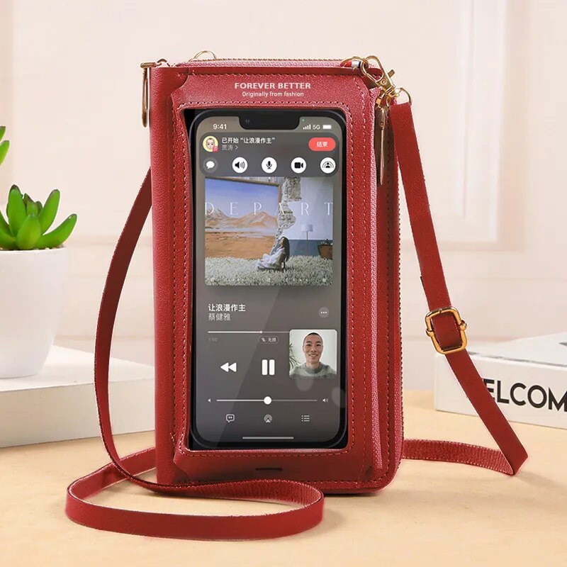 Women's Crossbody Touch Screen Cell Phone Purse.