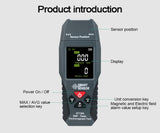 Professional Digital Electromagnetic, Radiation Tester Magnetic Electric Strength EMF Detector with Temperature Measurement