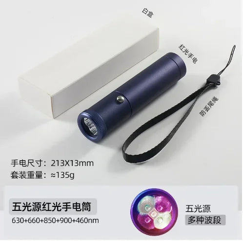 Red Blue LED Physiotherapy Light For treatment of Lip Nose Ears Body Muscle And Canker Sores