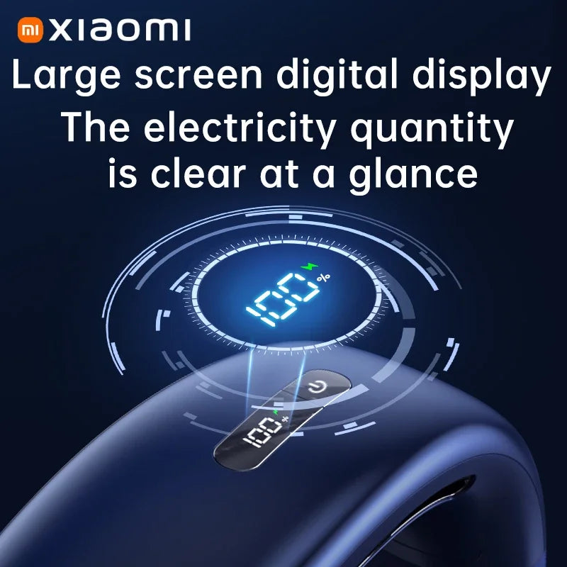 Xiaomi 5-speed 8000MAH Rechargeable Neck Fan With LED Digital Display