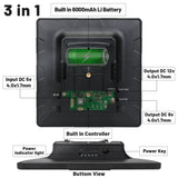 BL6A 5W Solar Panel Kit Built in 6000mAh 6V/12V Rechargeable Solar Charger With 3 In 1 USB Charge