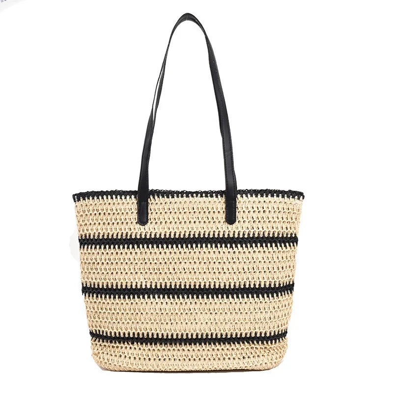 Women's Classic Straw Woven Beach Bag