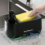 Dish Soap Dispenser with Sponge For Kitchen's