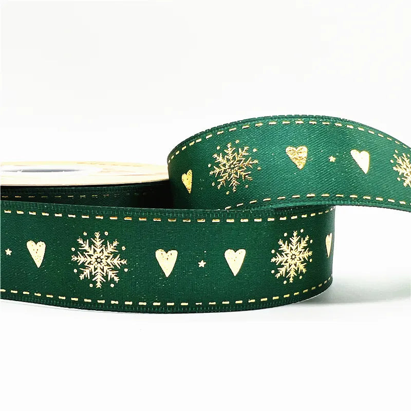 5yards Of 1inch(25mm) Christmas Polyester Ribbon.