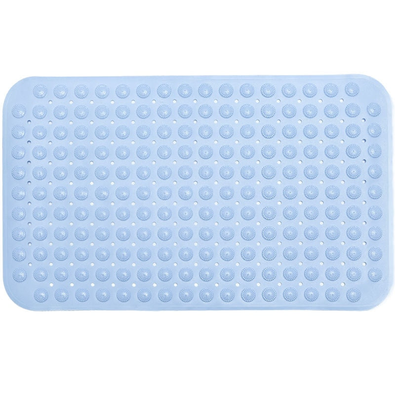 1PC PVC  Rectangle Soft Suction Cup Non-slip Bathtub Mats.