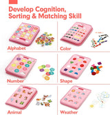 Montessori Toddler Busy Board For Educational Activity Motor Skills