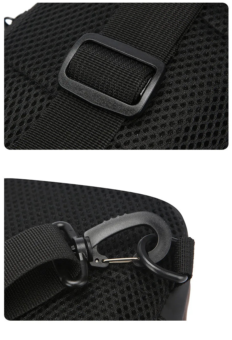 Men's Anti Theft USB Charging Crossbody Bag