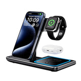 3 in 1 100W  Foldable Wireless Night Light Fast Charging Station For iPhone 16 15 14 13 12 And Apple Watch Airpods
