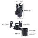 2 in 1 Adjustable Car Cup Holder With 360 Rotating Expander Adapter