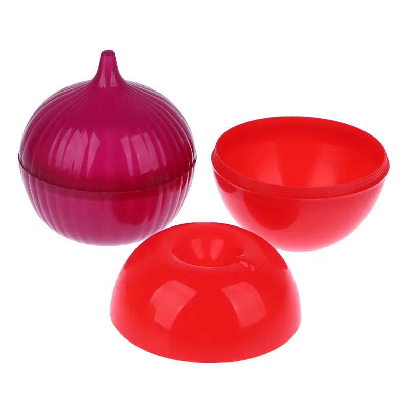 Fresh Onion, Garlic, Tomatoes, Lemon, OR Green Pepper Containers to Eliminate Odor and Keep Vegetables Fresh.     F