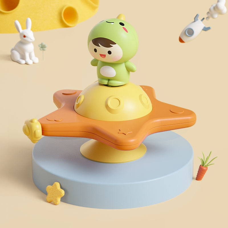 1pcs Cartoon Fidget Spinner.  Educational toy as well as rattle toy.