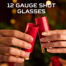 4Pcs/Set 12 Gauge Shell Shotgun Shot Glasses.
