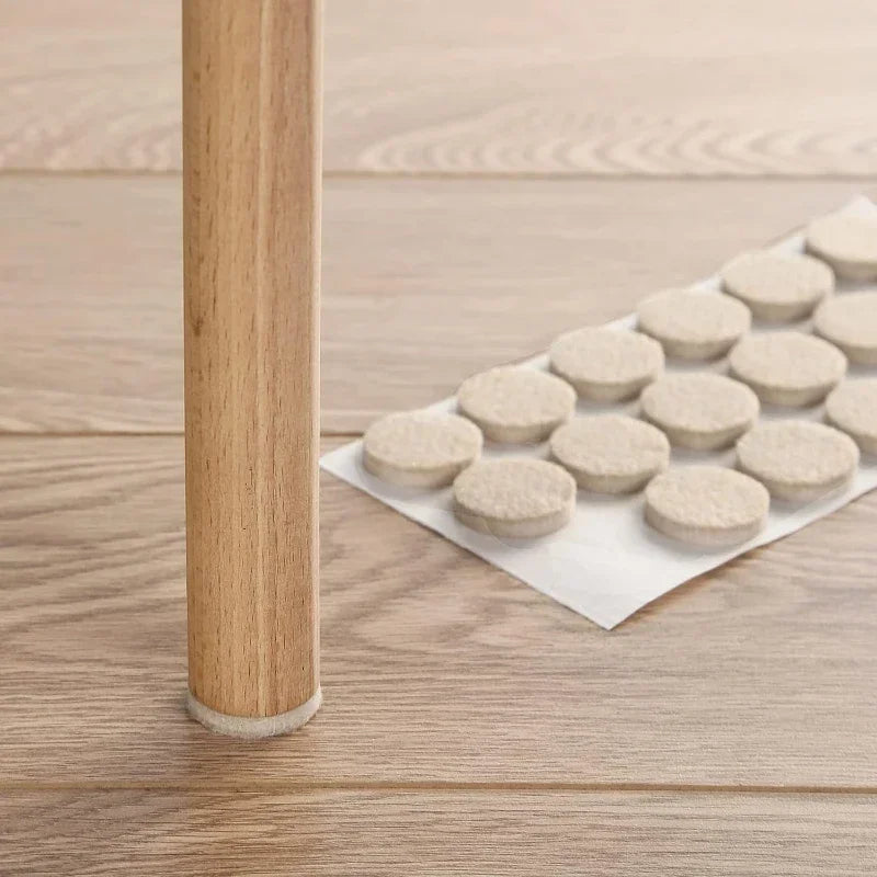 18/180Pcs  Round/Square Felt Adhesive Non-Slip Furniture Pads