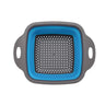 Foldable Square Vegetable Fruit Strainer Basket with Handle