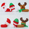 2024 Christmas Santa Claus, Elk, Or Snowman Wine Glass Decoration.