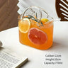 Portable Glass Handbag With Straw