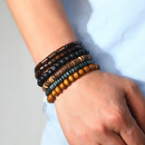 Multi-layer Elastic Buddha Beaded Bracelets