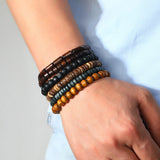Multi-layer Elastic Buddha Beaded Bracelets