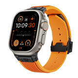 Silicone Sports Strap for Apple Watch Ultra 2/1 49mm Series 9 8 7 45mm 44mm Or IWatch 6 5 4 3 Se 44mm 42mm