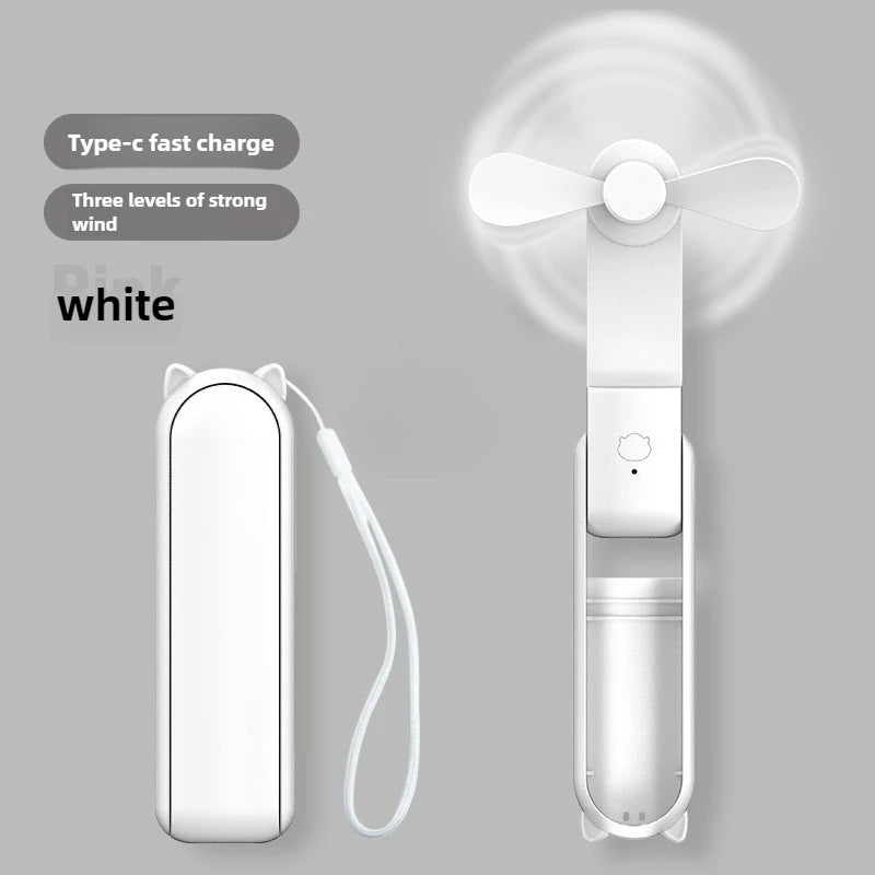 USB Rechargeable 3-speed Foldable Mini Fan