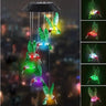 Outdoor Solar Charging Waterproof Hummingbird/Owl Wind Chime Light