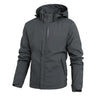 Men's Spring/Autumn Waterproof Jacket With Detachable Hood Sizes M-5XL