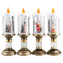 Flameless LED/Battery Powered Christmas Crystal Candle Lamp.