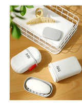 Travel Soap Dish Container With Drain Board and Tight Seal.