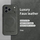Classic Leather Phone Case For iPhone 16 11 12 13 15 17 Pro Max 16E 14 Plus 17 Air