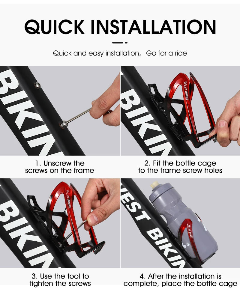 WEST BIKING Ultralight MTB Road Bike Water Bottle Bracket