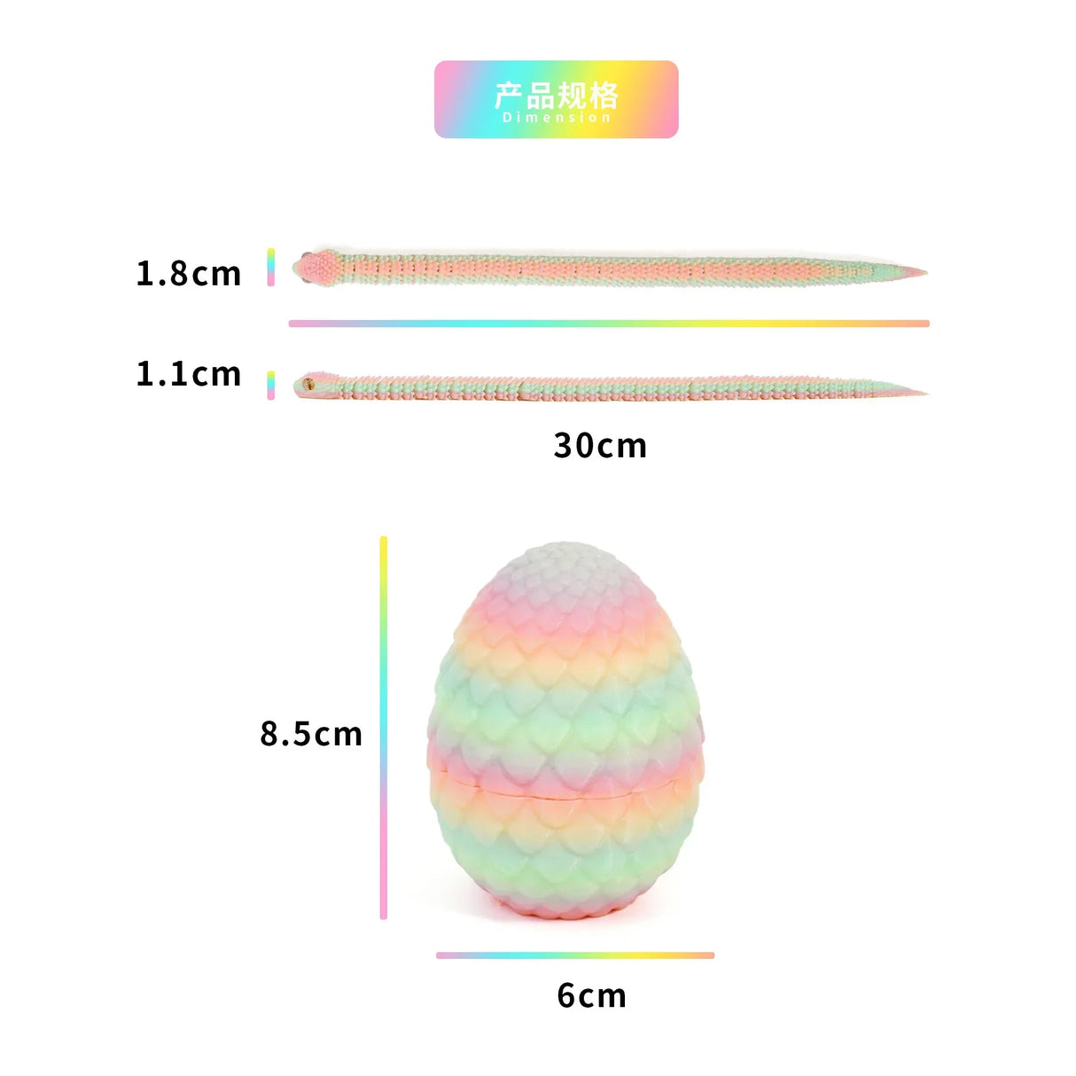 3D Printing Moveable Rotating Action Figure Snake Egg For Stress Relief