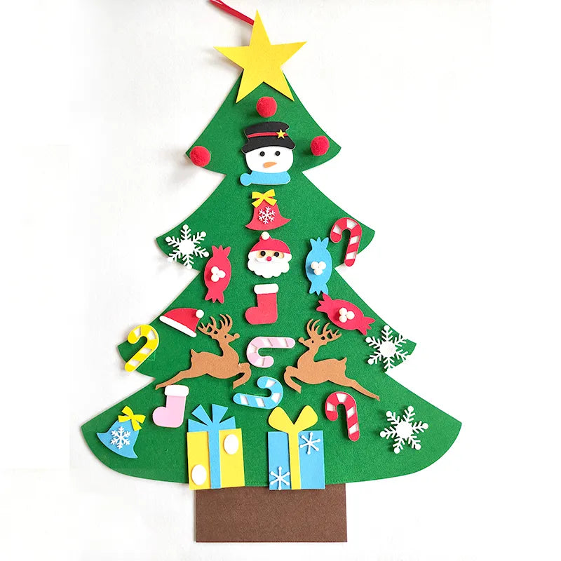 DIY Felt Christmas Tree And Decorations