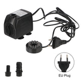 Submersible Ultra-quiet Water Pump With 12 LED Lights For Bird Baths Or Aquariums