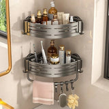 Wall Mounted Triangle/Rectangle Suction Cup Shelf Great For Showers Or Kitchens
