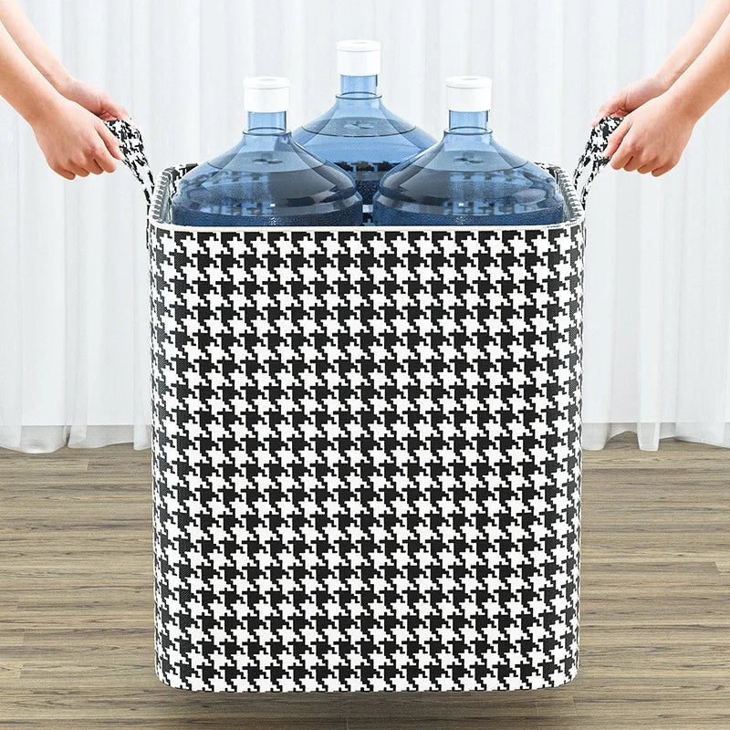 Large Capacity Folding Stackable Storage Boxes With Handles
