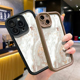 Marble TPU Soft Silicone Case For iPhone 15 16 17  Pro Max