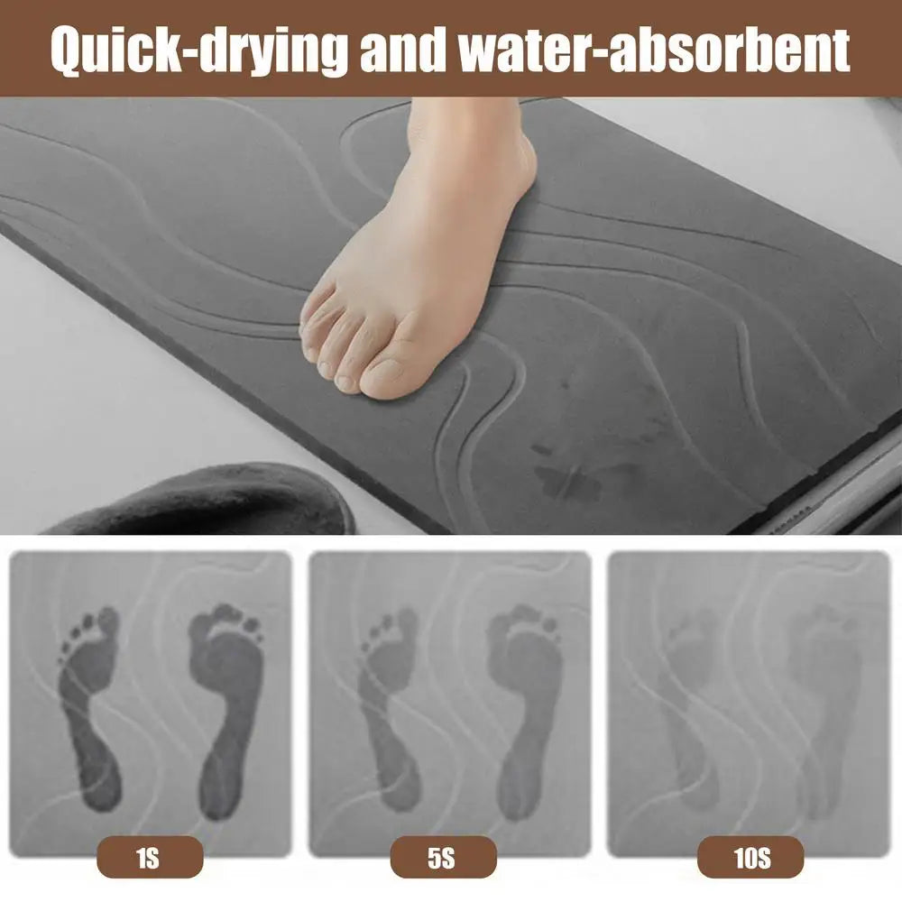 Quick Drying Non Slip Diatomaceous Earth Stone Bath/Kitchen Mat
