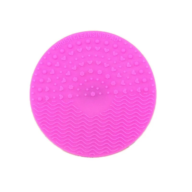 Silicone Pad with Suction Cups For Cleaning Makeup Brushes.