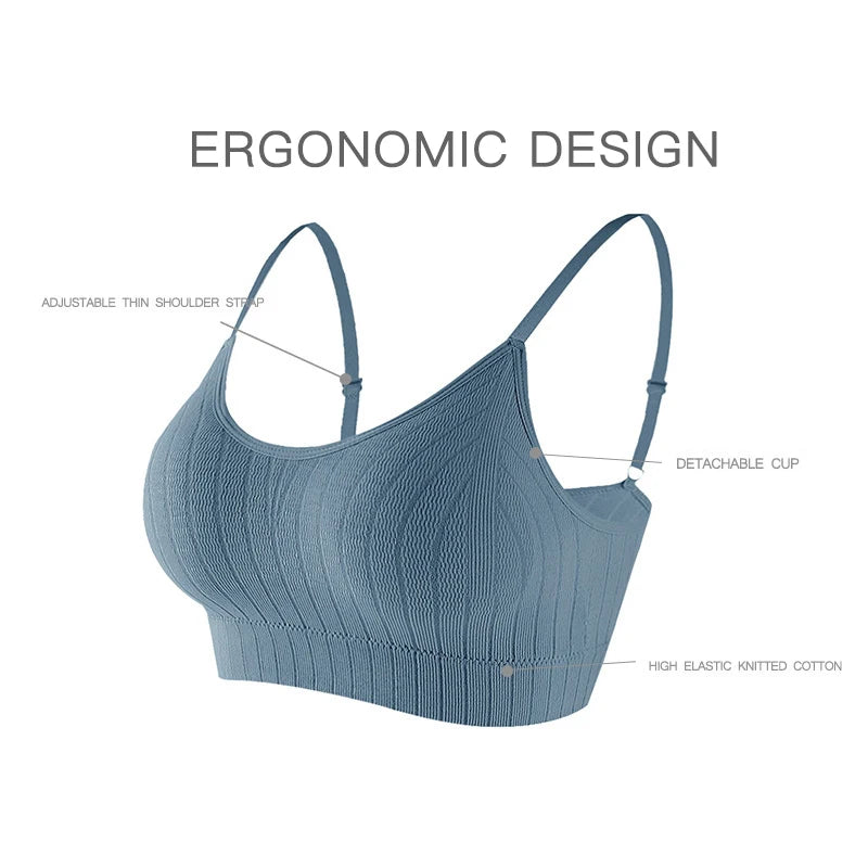 Wireless, Seamless, Padded Bra