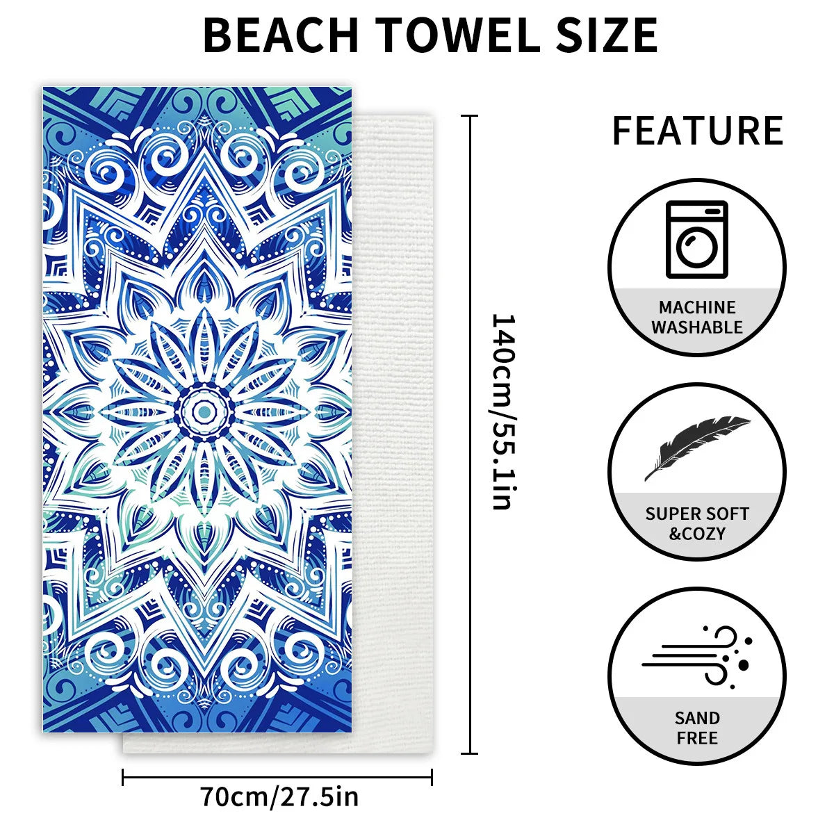 Microfiber Beach Towels For Quick-Drying