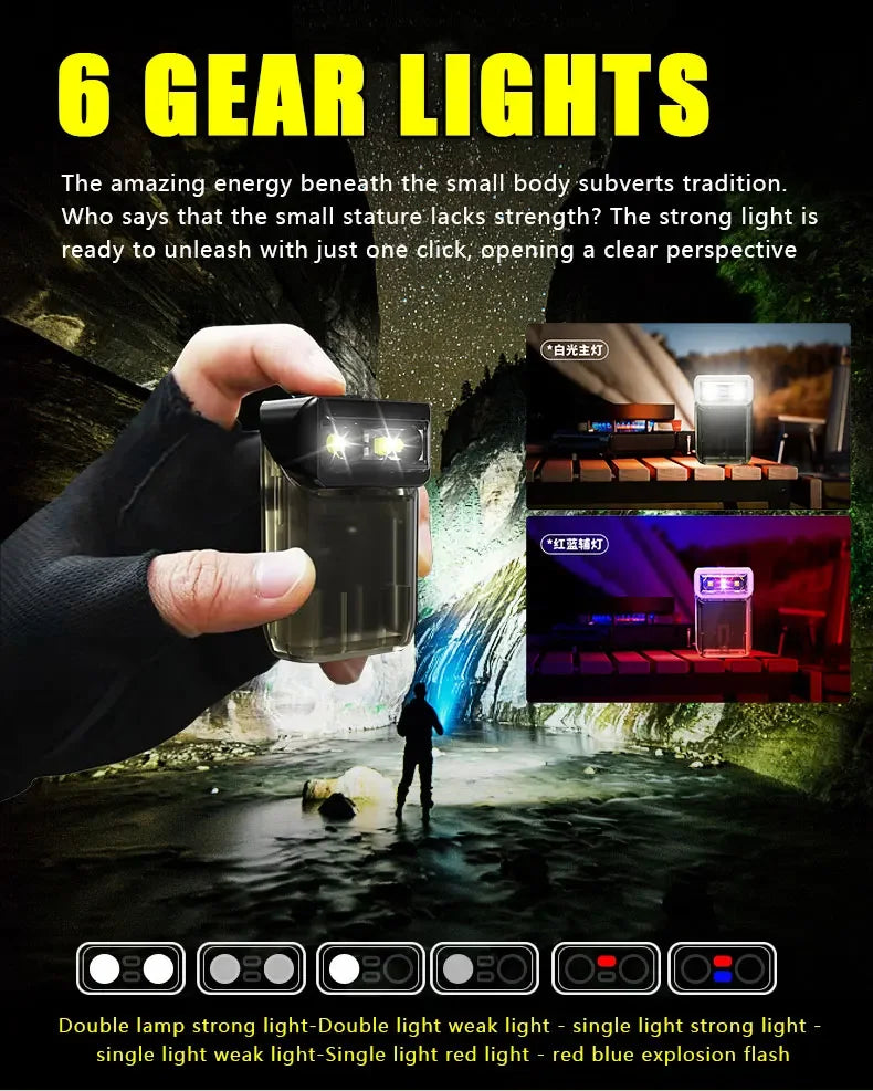 Multi-function Portable Mini Keychain Led High Bright Flashlight