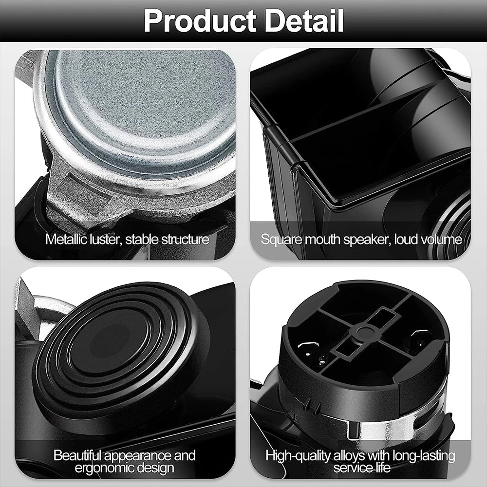 FARBIN Snail Air Horn With Compressor Relay Harness 12V 150db  For Trucks, Cars Or Motorcyles