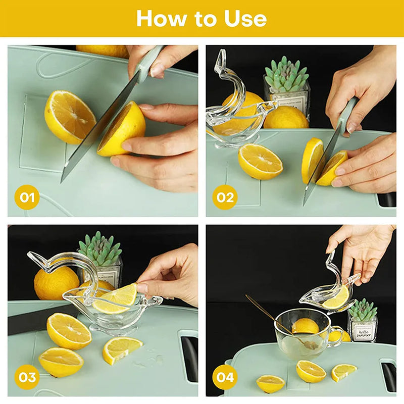 Acrylic Manual Lemon Slice Squeezer.