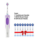 Oral B 3D Whiten Electric Adult Toothbrush With Gift Brush Heads.