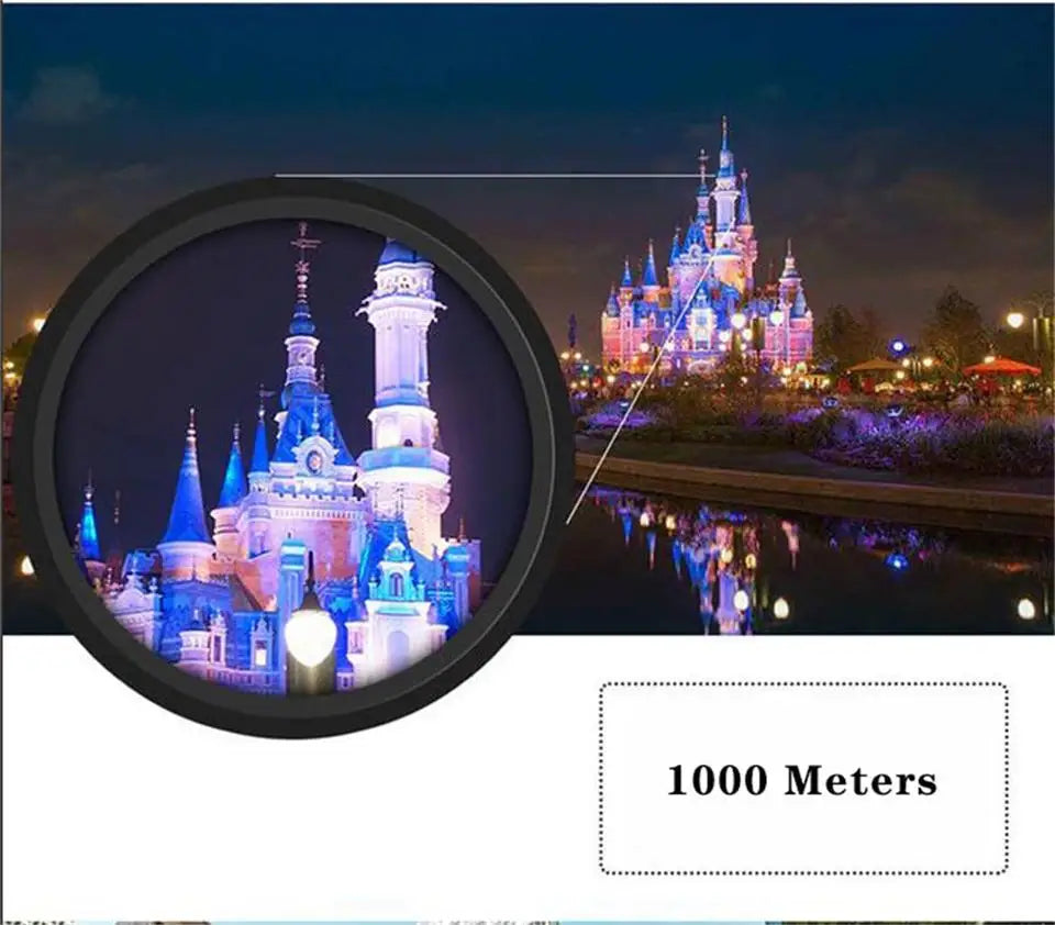 900x25 High Power Mini HD Low Light Level BAK4 Binoculars With Long Range 50000M