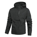 Men's Spring/Autumn Waterproof Jacket With Detachable Hood Sizes M-5XL