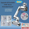 Metal 1440° Rotatable Extension 2 Mode Faucet Sprayer