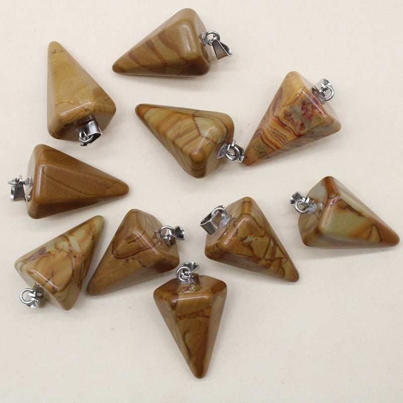 Reiki Natural Stone To Make Beautiful Pendants.