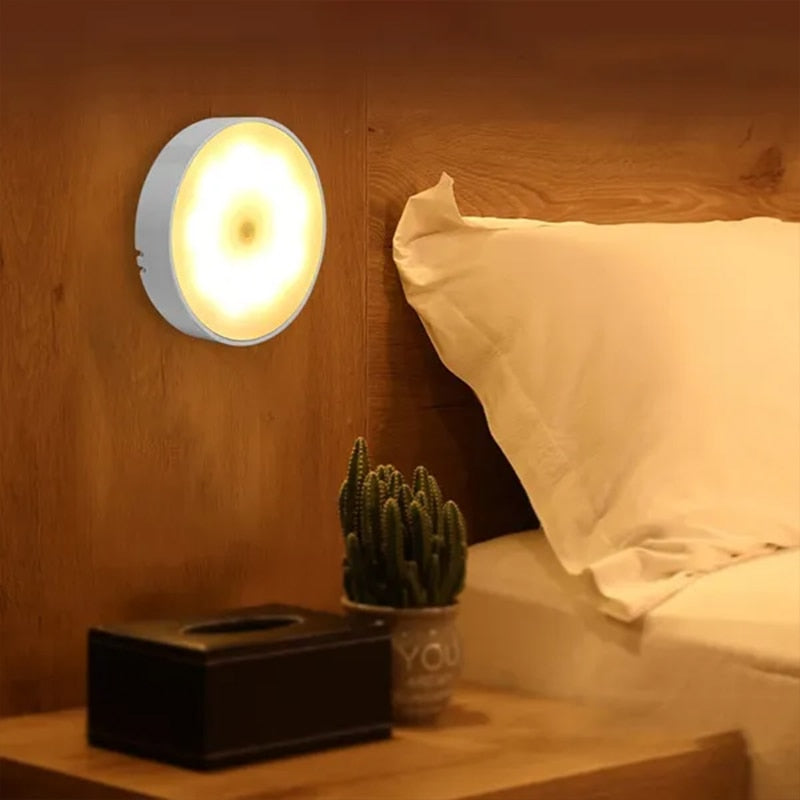 PIR LED/USB Rechargeable Motion Sensor Night Light For Kitchens, Closets and Staircase.